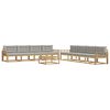 vidaXL Conjunto de Sof&aacute;s para Exterior 9 unid. 8 lugar