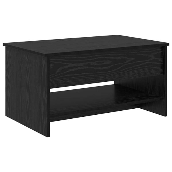 vidaXL Mesa de centro Carvalho Preto 80 x 50,5 x 41,5 cm