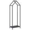 vidaXL Suporte para lenha 40x25x120 cm a&ccedil;o laminado a frio antracite