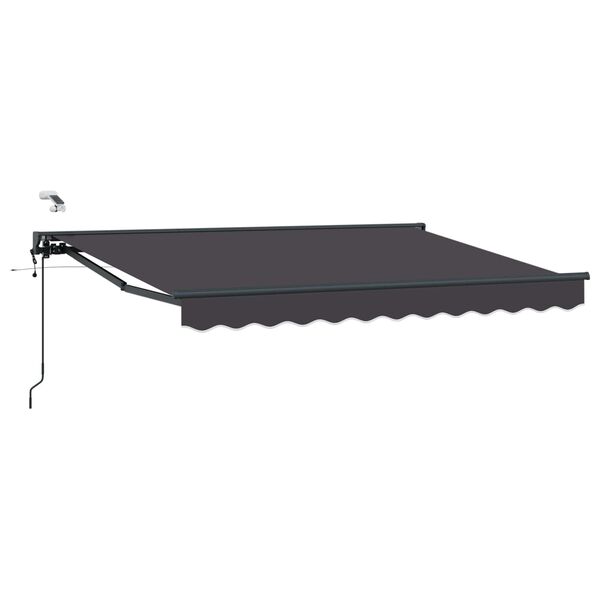 vidaXL Toldo Retr&aacute;til El&eacute;trico Antracite 2,5 x 2 m