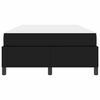 vidaXL Estrutura da Cama com colch&atilde;o Preto 120 x 190 cm tecido