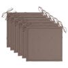 vidaXL Cadeiras de jardim 6 pcs c/ almofadões madeira de acácia maciça