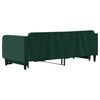 vidaXL Sof&aacute;-cama com gavet&atilde;o 80x200 cm veludo verde-escuro