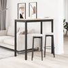 vidaXL Mesa de bar Natural 110 x 55 x 105 cm