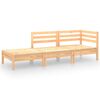 vidaXL 3 pcs conjunto lounge de jardim pinho maci&ccedil;o