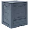 vidaXL Compostor de jardim 60x60x73 cm 260 L cinzento
