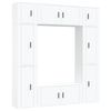 vidaXL Conjunto m&oacute;veis de TV 8 pcs madeira processada branco