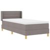 vidaXL Cama com Estrado Cinzento-acastanhado 80 x 200 cm tecido