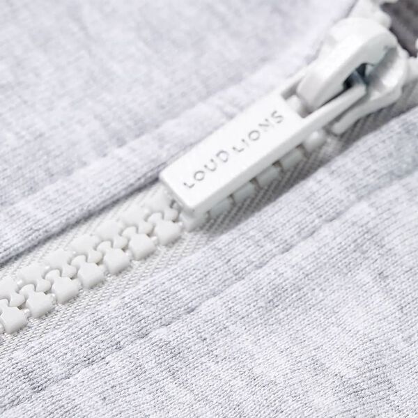 Sweatshirt para crian&ccedil;a com capuz e fecho cinzento 92