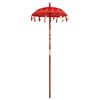 vidaXL Parasol Balin&ecirc;s com Base Vermelho 95 x 95 x 260 cm