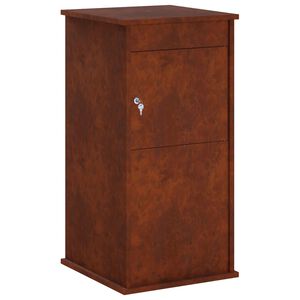 vidaXL caixa de correio Ferro Enferrujado 50 x 52 x 100 cm A&ccedil;o Corten