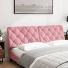vidaXL Almofad&atilde;o de cabeceira 160 cm veludo rosa