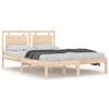vidaXL Estrutura de cama 140x200 cm madeira maci&ccedil;a