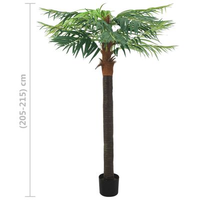 vidaXL Palmeira phoenix artificial com vaso 215 cm verde