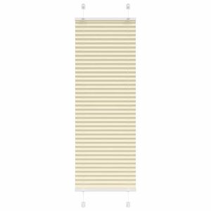 vidaXL Creme Plissada Cega 40x100 cm Largura Tecido 39,4 cm Poli&eacute;ster