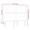 vidaXL Cabeceira com cabeceira Cinzento-claro 144 cm Couro Sint&eacute;tico