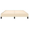 vidaXL Estrutura de cama sem colch&atilde;o 140x200 cm tecido cor creme