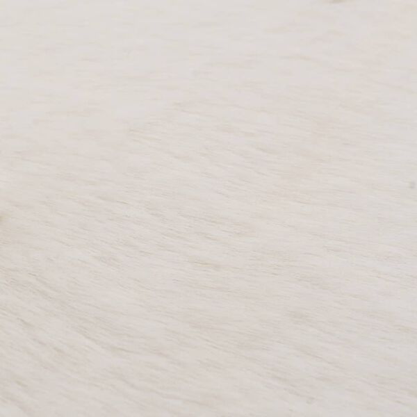 vidaXL Tapete em pele de coelho artificial 160x230 cm cor creme