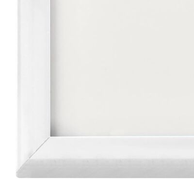 vidaXL Molduras para parede ou mesa 3 pcs 21x29,7 cm MDF branco