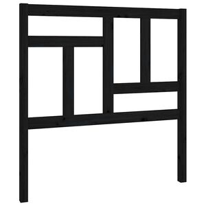 vidaXL Cabeceira de cama 95,5x4x100 cm pinho maci&ccedil;o preto