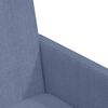 vidaXL Cadeiras de Jantar com Rodas 2 pcs Azul 57 x 66 x 94 cm