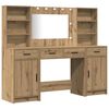 vidaXL Conjunto de Mesa de Maquiagem com LED 3 unid.