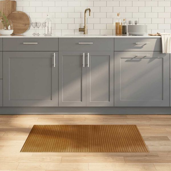 vidaXL Tapete retangular 60x100 cm bambu castanho