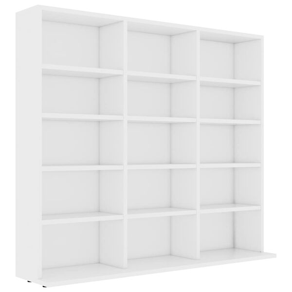 vidaXL Arm&aacute;rio para CD 100x23x89,5 cm derivados de madeira branco
