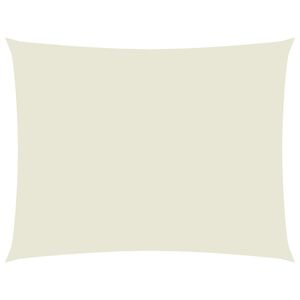 vidaXL Para-sol estilo vela tecido oxford retangular 3,5x4,5 m creme