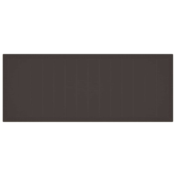 vidaXL Conjunto de Jantar para Jardim 9 pcs Castanho Rattan Polt