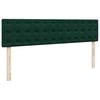 vidaXL Estrutura de cama otomana com colch&atilde;o 180x200 cm verde escuro