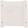 vidaXL Vasos/floreiras jardim 2 pcs 60x31x31 cm pinho maciço branco