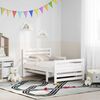 vidaXL Estrutura da Cama Branco 80 x 200 cm Madeira de Pinheiro S&oacute;lida