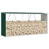 vidaXL Abrigo jardim p/ arrumação de troncos aço 330x84x152cm verde