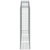 vidaXL Cestos gabi&atilde;o arqueados 30 pcs 300x50x200/220 ferro galvanizado