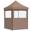 vidaXL Tenda de Festa Castanho 200 x 200 x 306 cm Tecido Oxford