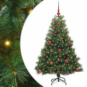vidaXL &Aacute;rvore de Natal Artificial com 150 LEDs Verde 120 cm PE e PVC