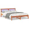 vidaXL Estrutura da Cama com cabeceira Marrom Cera 150 x 200 cm