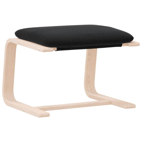 vidaXL Apoio de p&eacute;s 51x41x40 cm tecido preto