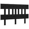 vidaXL Cabeceira de cama 163,5x3x81 cm pinho maci&ccedil;o preto