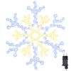 vidaXL Floco de Natal com 180 LEDs Branco quente 56 x 49 x 0.7 cm PVC