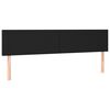 vidaXL Cabeceiras preto 160x5x78/88 cm couro artificial