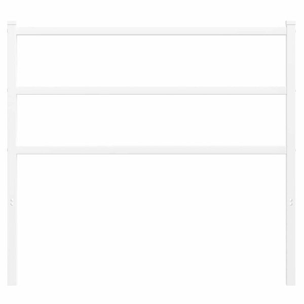 vidaXL Cabeceira de substitui&ccedil;&atilde;o 107 cm metal branco