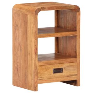 vidaXL Mesa de cabeceira 40x30x60 cm ac&aacute;cia maci&ccedil;a c/ acabamento a mel