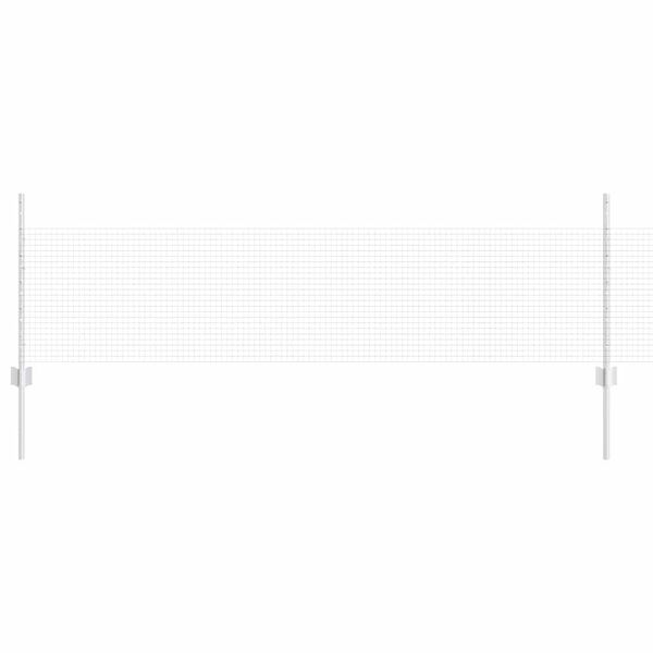 vidaXL Cerca com Poste Prateado 0,5 x 25 m A&ccedil;o