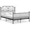 vidaXL Estrutura de cama 160x200 cm metal preto