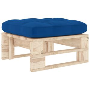 vidaXL Otomana de paletes para jardim pinho impregnado