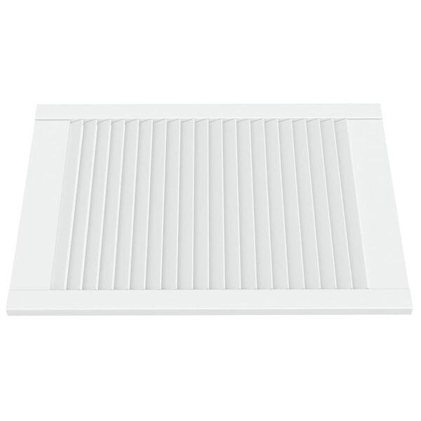 vidaXL Porta de arm&aacute;rio 4 pcs design de persiana pinho maci&ccedil;o branco