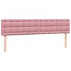 vidaXL Cama com molas/colch&atilde;o 180x210 cm veludo Rosa