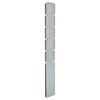 vidaXL Poste de veda&ccedil;&atilde;o gabi&atilde;o 160 cm a&ccedil;o galvanizado prateado